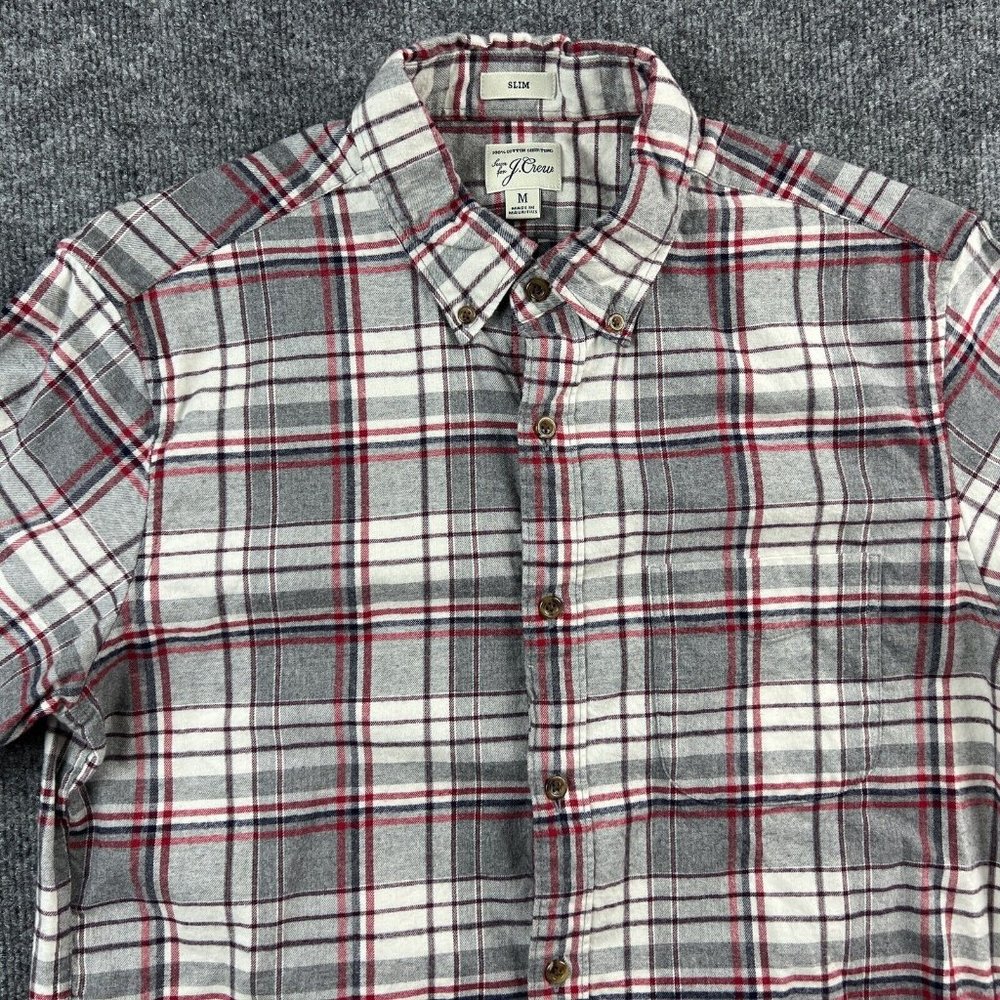 J.Crew Mens Medium Slim Oxford Shirt Button Long Sleeve - Picture 2 of 12